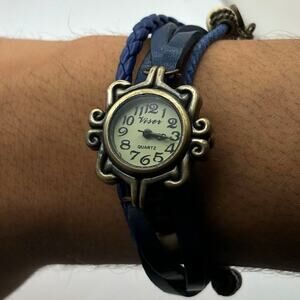 Gold & Blue Western Watch